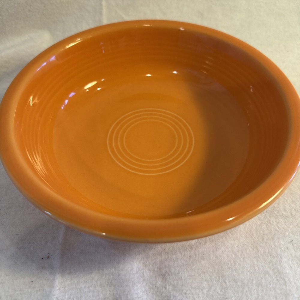 Fiesta Fiestaware 6-7/8" Tangerine cereal bowl Orange Ceramic Soup Nice